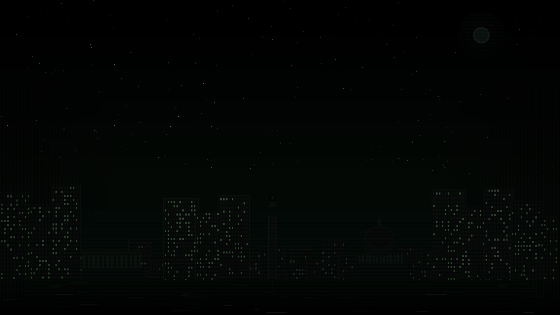 Washington DC skyline at night